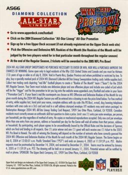 2004 Upper Deck Diamond Collection All-Star Lineup - Promo #AS66 Jeff Smoker Back
