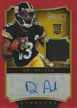 2014 Panini Select - Rookies Jersey Autographs Prizm Red #229 Dri Archer Front