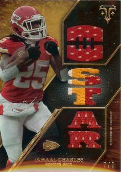 2014 Topps Triple Threads - Relics Gold #TTR-15 Jamaal Charles Front