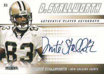 2005 Fleer Authentic Player Autographs #FA-DS Donte Stallworth Front