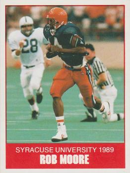 1989 Syracuse Orangemen #10 Rob Moore Front