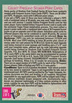 1994 Stadium Club - Frequent Scorer Points #2 Chris Warren Back