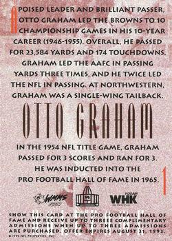 1992 Sunoco Cleveland Browns Hall of Famers #1 Otto Graham Back