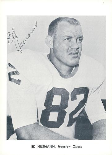 1961 Jay Publishing Houston Oilers #NNO Ed Husmann Front