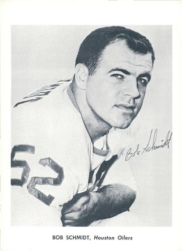 1961 Jay Publishing Houston Oilers #NNO Bob Schmidt Front