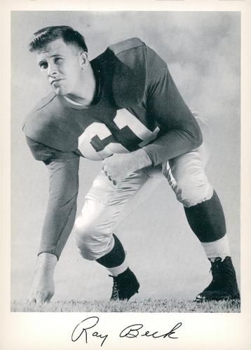 1956 Jay Publishing New York Giants #NNO Ray Beck Front