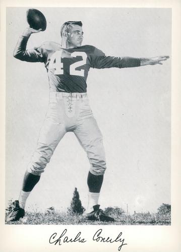 1956 Jay Publishing New York Giants #NNO Charles Conerly Front