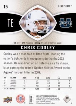 2015 Upper Deck #15 Chris Cooley Back