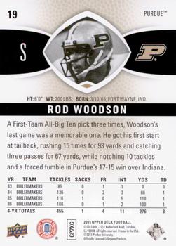 2015 Upper Deck #19 Rod Woodson Back