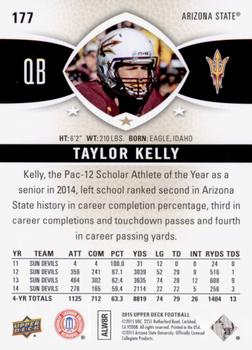 2015 Upper Deck #177 Taylor Kelly Back
