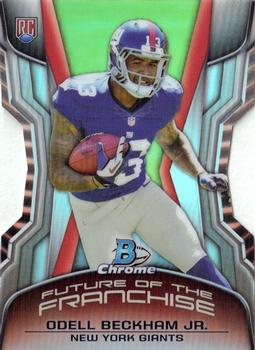2014 Bowman Chrome - Future of the Franchise Die Cuts Mini #FF-OB Odell Beckham Jr. Front