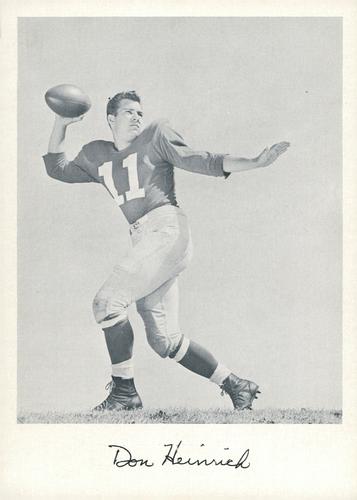 1957 Jay Publishing New York Giants #NNO Don Heinrich Front