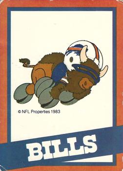 1983 NFL Properties Huddles #NNO Buffalo Bills Front