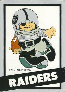 1983 NFL Properties Huddles #NNO Los Angeles Raiders Front