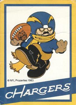 1983 NFL Properties Huddles #NNO San Diego Chargers Front