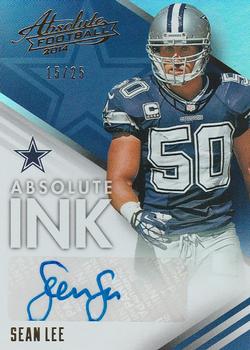 2014 Panini Absolute - Absolute Ink Spectrum Gold #AB-SLE Sean Lee Front