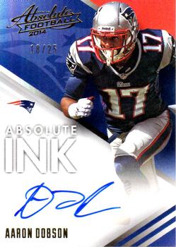 2014 Panini Absolute - Absolute Ink Spectrum Gold #AB-AD Aaron Dobson Front
