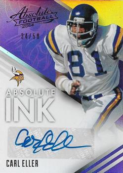 2014 Panini Absolute - Absolute Ink Spectrum Silver #AB-CE Carl Eller Front
