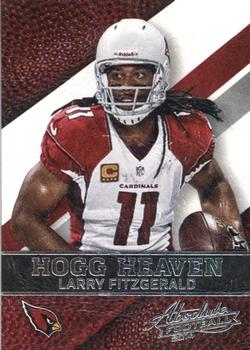 2014 Panini Absolute - Hogg Heaven #3 Larry Fitzgerald Front