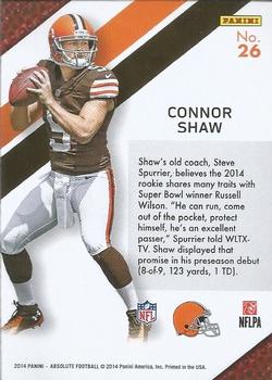 2014 Panini Absolute - Hogg Heaven #26 Connor Shaw Back