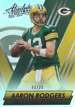 2014 Panini Absolute - Spectrum Anniversary #15 Aaron Rodgers Front