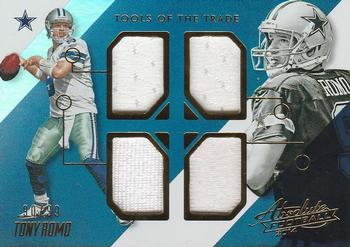 2014 Panini Absolute - Tools of the Trade Quad Jersey Spectrum Gold #TT-TR Tony Romo Front