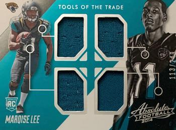 2014 Panini Absolute - Tools of the Trade Rookie Quad Jersey #Q-ML Marqise Lee Front