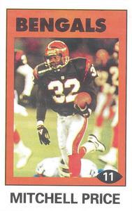 1992 Diamond NFL Superstars Stickers #11 Mitchell Price Front