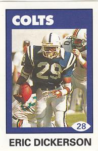 1992 Diamond NFL Superstars Stickers #28 Eric Dickerson Front