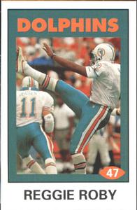 1992 Diamond NFL Superstars Stickers #47 Reggie Roby Front