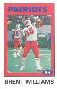 1992 Diamond NFL Superstars Stickers #48 Brent Williams Front