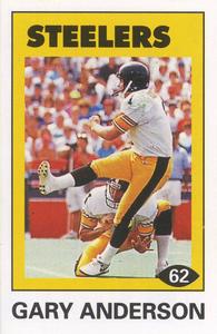 1992 Diamond NFL Superstars Stickers #62 Gary Anderson Front