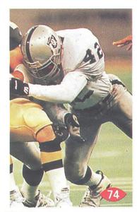 1992 Diamond NFL Superstars Stickers #74 Ronnie Lott Front