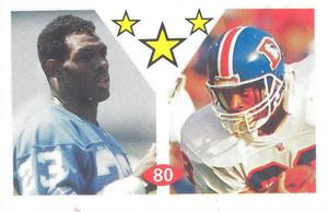 1992 Diamond NFL Superstars Stickers #80 Mel Gray / Gaston Green Front