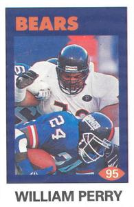 1992 Diamond NFL Superstars Stickers #95 William Perry Front