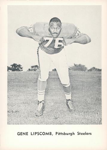 1961 Jay Publishing Pittsburgh Steelers #NNO Gene Lipscomb Front