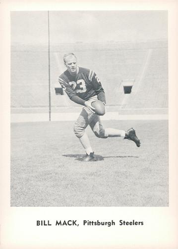 1961 Jay Publishing Pittsburgh Steelers #NNO Bill Mack Front