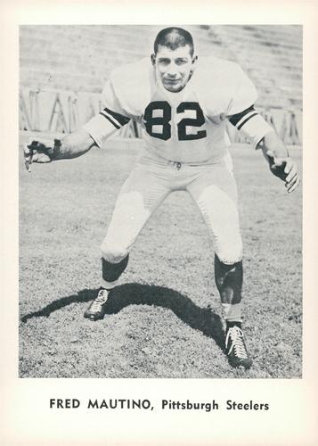 1961 Jay Publishing Pittsburgh Steelers #NNO Fred Mautino Front