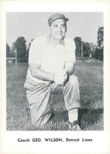 1961 Jay Publishing Detroit Lions #NNO George Wilson Front