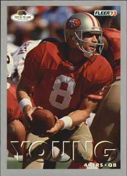 1993 Fleer Fruit of the Loom #36 Steve Young Front
