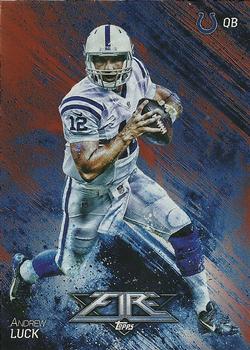 2014 Topps Fire - Flame Foil #24 Andrew Luck Front