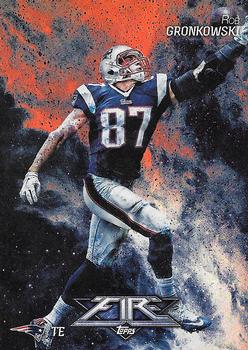 2014 Topps Fire - Flame Foil #27 Rob Gronkowski Front