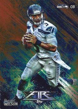 2014 Topps Fire - Flame Foil #46 Russell Wilson Front
