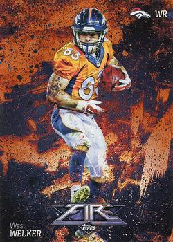 2014 Topps Fire - Flame Foil #91 Wes Welker Front