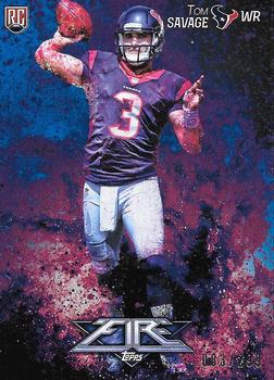2014 Topps Fire - Blue #106 Tom Savage Front