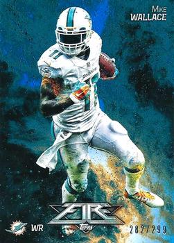 2014 Topps Fire - Blue #3 Mike Wallace Front