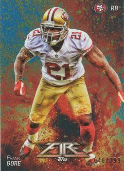 2014 Topps Fire - Blue #68 Frank Gore Front