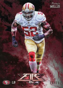 2014 Topps Fire - Onyx #56 Patrick Willis Front