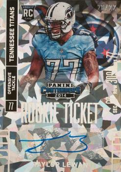 2014 Panini Contenders - Cracked Ice Ticket #177 Taylor Lewan Front