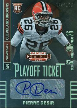 2014 Panini Contenders - Playoff Ticket #164 Pierre Desir Front